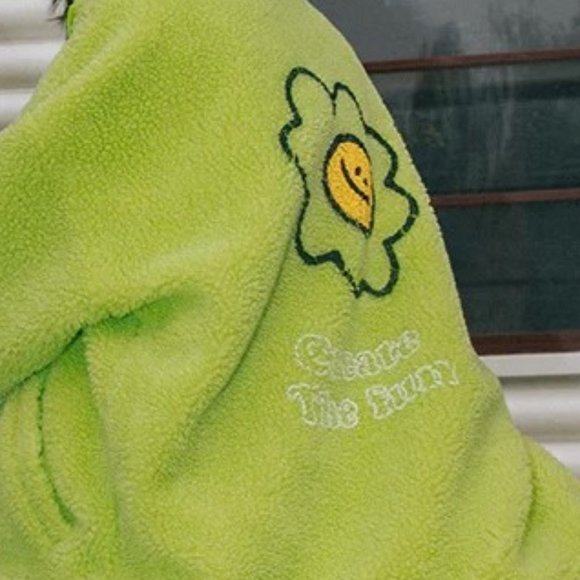 Taka Hayashi TAKA Original daisy floral fleece reversible jacket NEW! With Tags - Picture 7 of 10